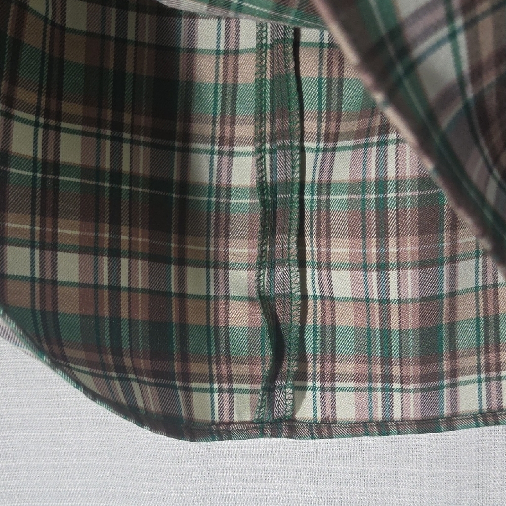 Zara Green and Brown Mini Skirt NWT Size Small Plaid - Picture 2 of 6